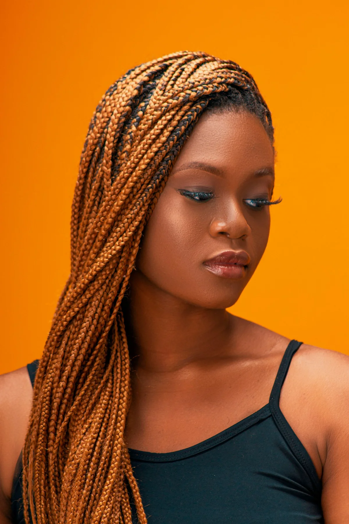 Box Plaits hairstyle inspiration in Gasparillo, Trinidad