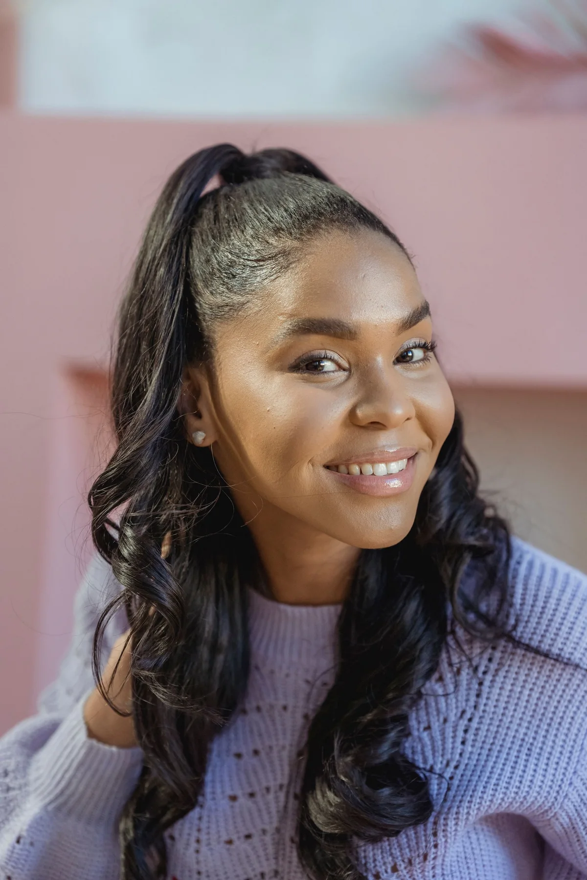 Half-Up Half-Down Sew-In hairstyle inspiration in Gasparillo, Trinidad